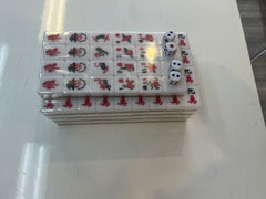 168 Tile Singapore Malaysia Mahjong Set Gold Large Tiles with Jokers