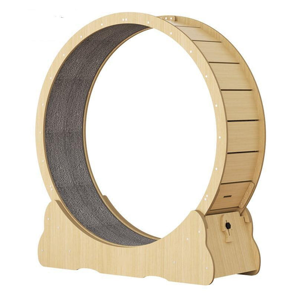Cat Exercise Wheel Toy Furniture Running Treadmill Exerciser Scratcher Board - auloves