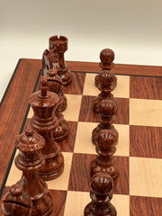 Deluxe 52*52cm Super Large Chess Set Rosewood Wooden Timber Oak Folding Board - auloves