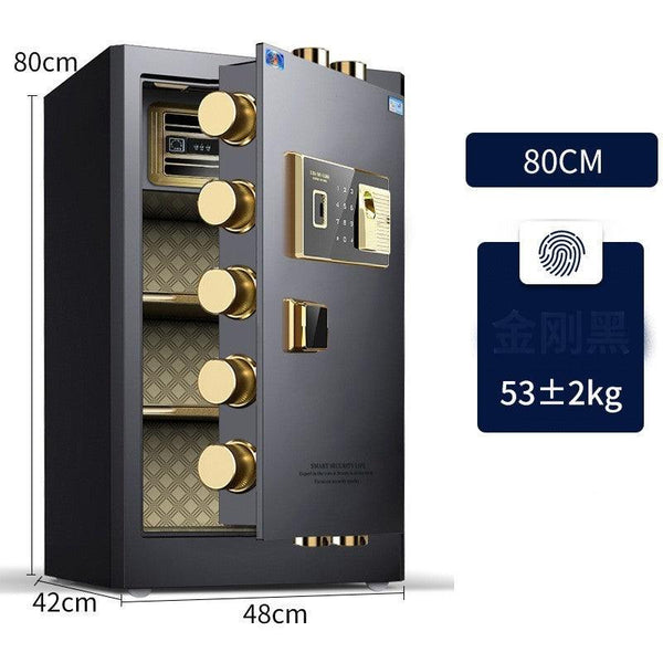 Safes 10mm Door Thick 53kg Fingerprint Digital Security Box - Electronic Safety Lock Box - auloves