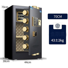 Safes 10mm Door Thick 53L Fingerprint Digital Security Box - Electronic Safety Lock Box - auloves