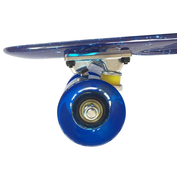 22'' 56cm Blue Galaxy New Beginners Cruiser Skateboard Complete Sets - auloves