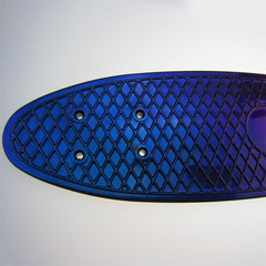 22'' 56cm Blue New Beginners Cruiser Skateboard Complete Sets - auloves