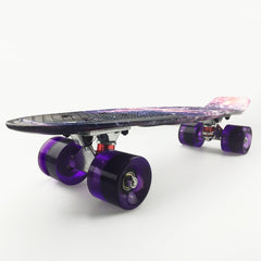 22'' 56cm Dreamy Galaxy New Beginners Cruiser Skateboard Complete Sets - auloves