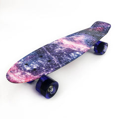 22'' 56cm Dreamy Galaxy New Beginners Cruiser Skateboard Complete Sets - auloves