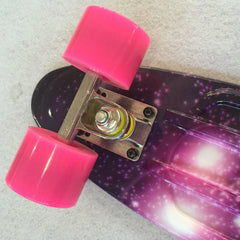 22'' 56cm Pink Galaxy New Beginners Cruiser Skateboard Complete Sets - auloves