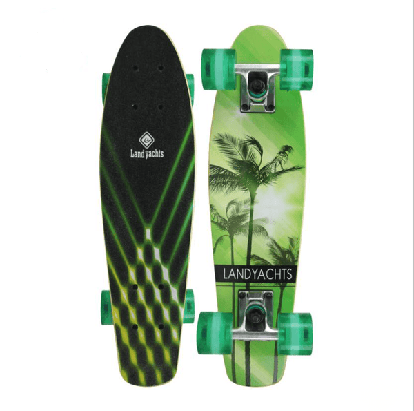 22'' 57cm Spring New Beginners Maple Cruiser Skateboard Complete Sets Light Up Wheels - auloves
