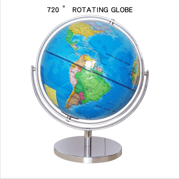 25cm 720 Dregee Rotating Globes Earth - auloves