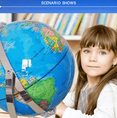 25cm 720 Dregee Rotating Globes Earth - auloves