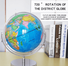25cm 720 Dregee Rotating Globes Earth - auloves