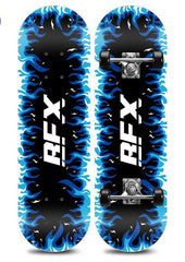 28'' 70CM Blue Fire NEW Sealed Kids Skateboard Light Up Wheels - auloves