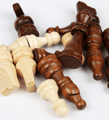 30*30cm Magnetic Large Wooden Timber Oak Chess Set AU Stock - auloves