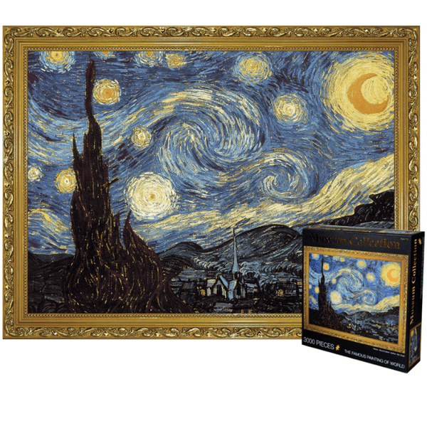 3000PCS Puzzle/Jigsaw The Starry Night Cardboard - auloves