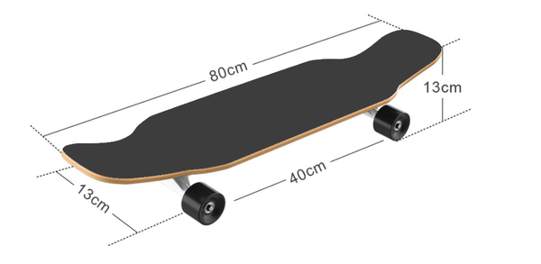 31.5'' 80cm Sealed Mini Dancing Board Mini Longboard Beginner Skateboard Flash Wheels - auloves