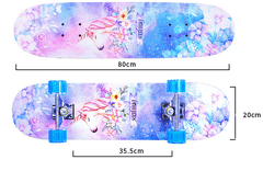 31'' 80CM Unicorn Colourful Grip NEW Sealed Skateboard Light Up Wheels - auloves