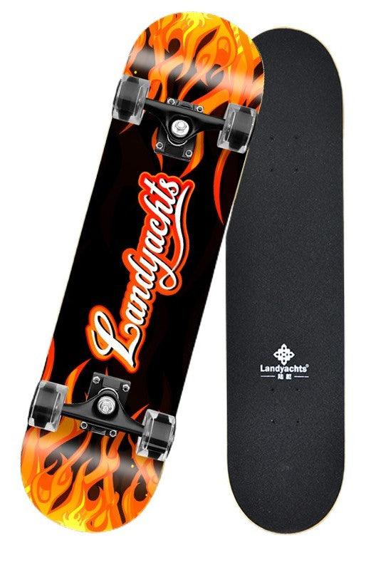 31'' 80CM Yellow Fire NEW Sealed Kids Skateboard Light Up Wheels - auloves