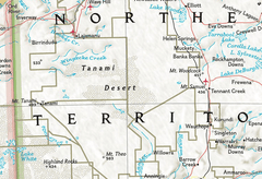 Australian Map Multi-Size Poster Detailed - auloves