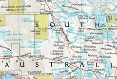 Australian Map Multi-Size Poster Detailed - auloves