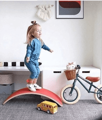 Balance Board Small with Colourful Felt Kids Children - auloves