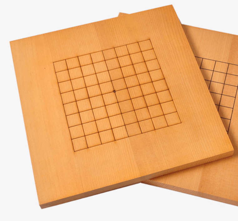 Go Game Timber Base Beginner 9 & 13 Lines Wooden Timber Go Game Board Baduk Weiqi Board Ga ...