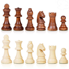 Deluxe 41*41*2.6cm Magnetic Chess Set Walnut Wooden Timber Folding Chessboard - auloves
