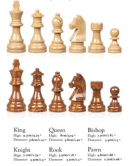 Deluxe 52*52cm Super Large Chess Set Rosewood Wooden Timber Oak Folding Board - auloves