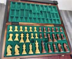 Deluxe 52*52cm Super Large Chess Set Walnut Wooden Timber Oak Folding Chessboard Matt Pieces - auloves