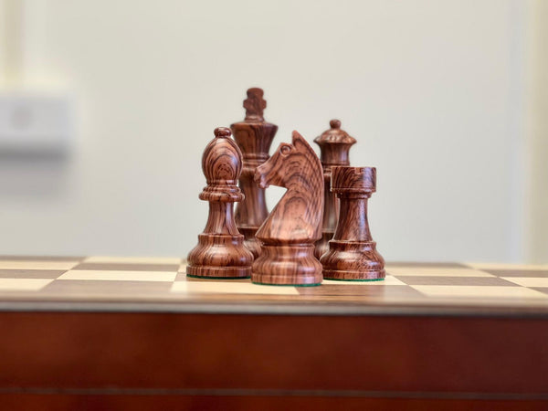 Deluxe 52*52cm Super Large Chess Set Walnut Wooden Timber Oak Folding Chessboard Matt Pieces - auloves