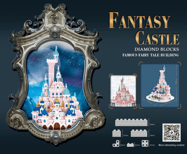Fantasy Castle 3D DIY Model Building Blocks Micro Diamond Bricks AU STOCK - auloves