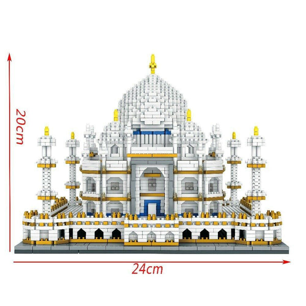 India Taj Mahal Palace 3D DIY Model Building Blocks Micro - auloves