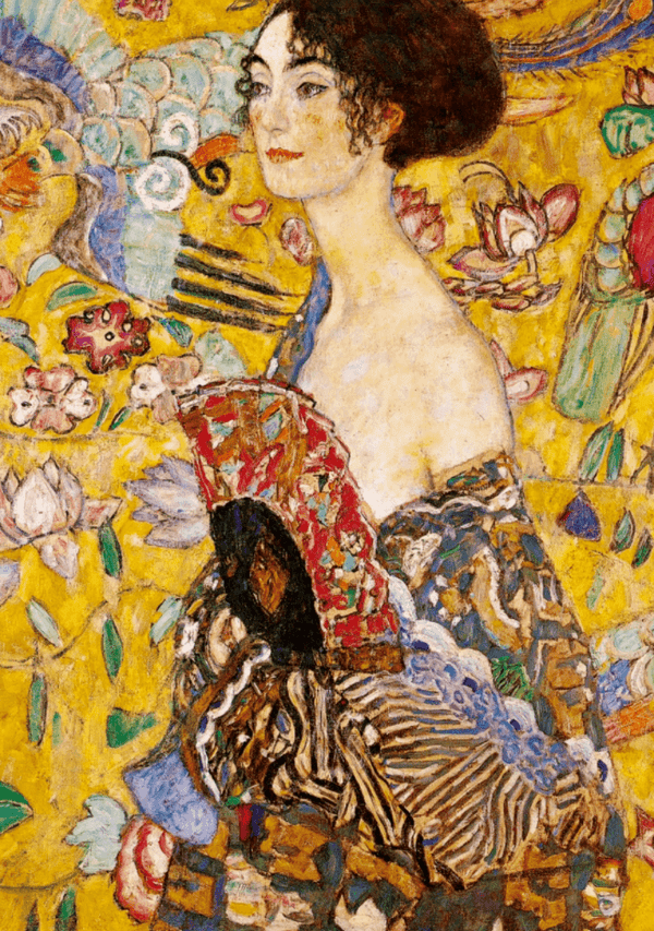 Lady with Fan Gustav Klimt 2000PCS Puzzle Jigsaw - auloves