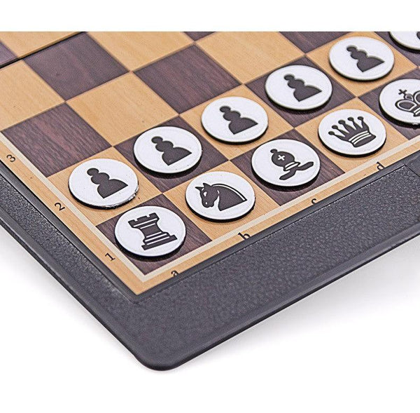Mini Magnetic Pocket Chess Chess Set Wallet Folding Board Games for Travel - auloves