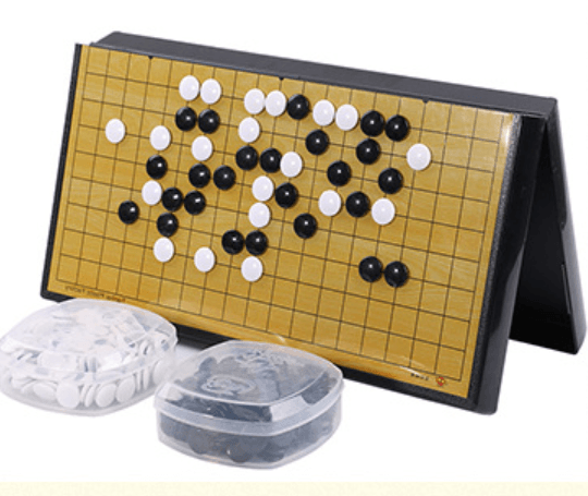 Portable Acrylic Kids Weiqi/Go/Baduk Game Set Folding Board Gift 45*45cm - auloves