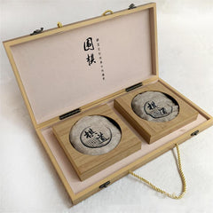 Portable Wooden Timber Weiqi/Go/Baduk Game Set Folding Board Game Gift 47*44*2.5cm - auloves