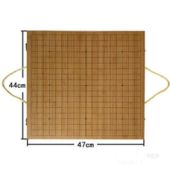 Portable Wooden Timber Weiqi/Go/Baduk Game Set Folding Board Game Gift 47*44*2.5cm - auloves