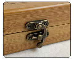 Portable Wooden Timber Weiqi/Go/Baduk Game Set Folding Board Game Gift 47*44*2.5cm - auloves