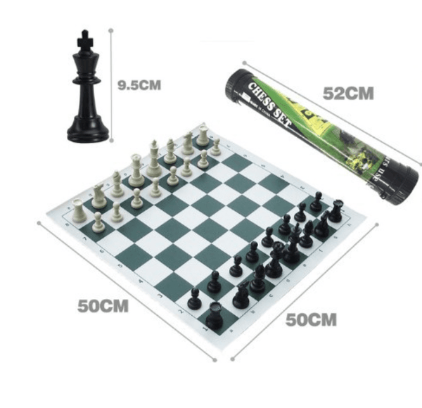 Professional Tournament Chess Set 50x50cm Barrel PVE + Leather AU STOCK - auloves