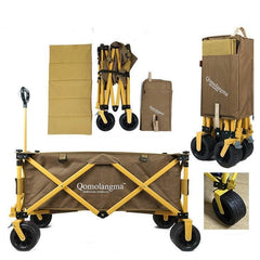 Qomolangma Superior Foldable Camp Wagon Collapsible khaki - auloves