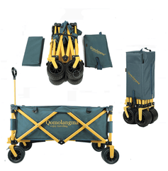 Qomolangma Superior Foldable Camp Wagon Collapsible khaki - auloves