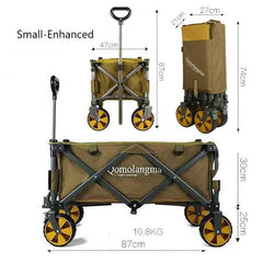 Qomolangma Superior Foldable Camp Wagon Collapsible khaki - auloves
