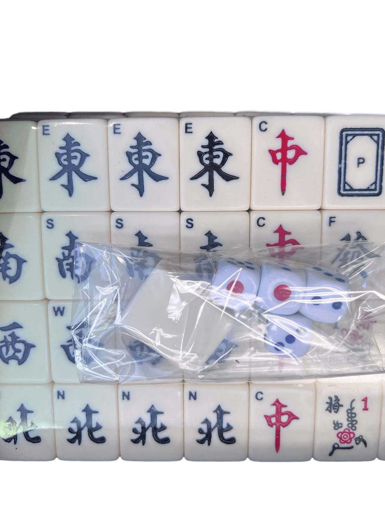 Sealed Large MahJong Set International Version with English and Number ...