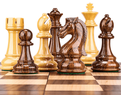 Super Large Chess Pieces ONLY (NO Chessboard) 4.25'' King Extra Queens for Tournament Staunton Sized Boards - auloves