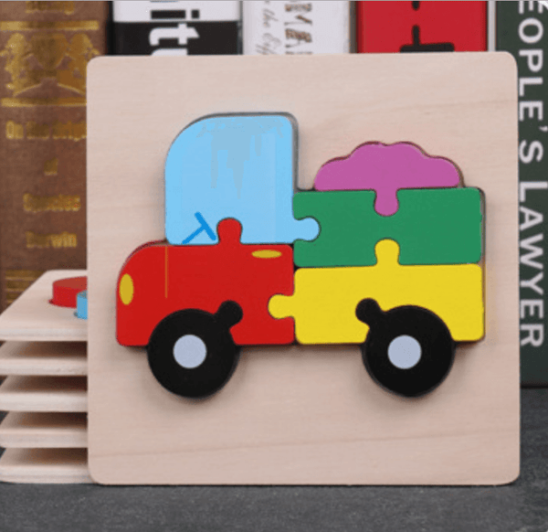 Super Thick Wooden 3D Colorful Jigsaw Puzzle Educational Toy For Kid Animals 2Y+ - auloves