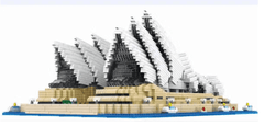 Sydney Opera House 3D DIY Model Building Blocks Micro - auloves