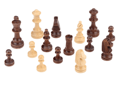 Thermoprint Lettering 40cm Magnetic Large Beech Wooden Timber Oak Chess Set - auloves