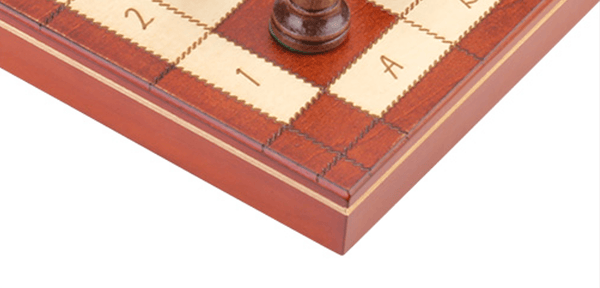 Thermoprint Lettering 40cm Magnetic Large Beech Wooden Timber Oak Chess Set - auloves