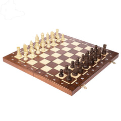 Thermoprint Lettering 43cm Large Beech Wooden Timber Oak Chess Set - auloves